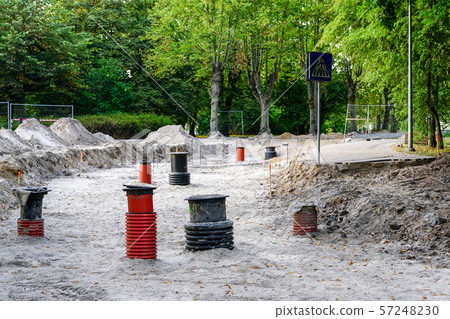 underground communications and street and sidewalk underground communications and street and sidewalk 57248230