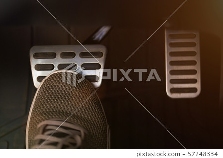Pressing break pedal Pressing break pedal 57248334