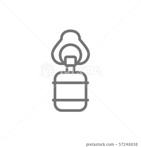 Artificial ventilation bag line icon. Isolated on white background 57248838