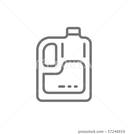 Soap and shampoo for car washing line icon. 57248919