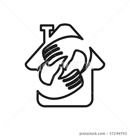 home hand Commitment Teamwork Together Outline home hand Commitment Teamwork Together Outline 57249743