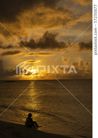 Haterumajima Nishihama evening view 57250877