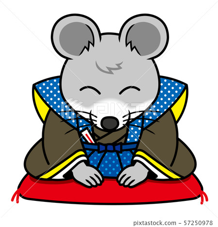 A bowing mouse 57250978
