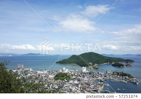 Fukuyama City, Hiroshima Prefecture Tomonoura View from the Prince Prince Iouji Summer Fukuyama City, Hiroshima Prefecture Tomonoura View from the Prince Prince Iouji Summer 57251874