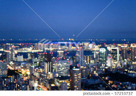 Night view of central Tokyo city Night view of central Tokyo city 57253737