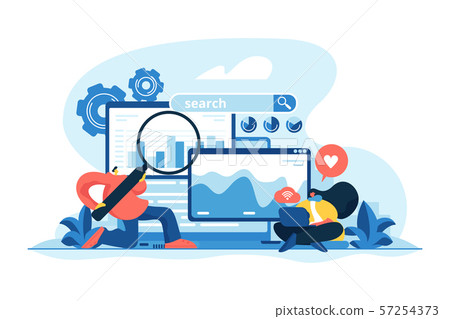 SEO optimization concept vector illustration - Stock Illustration ...