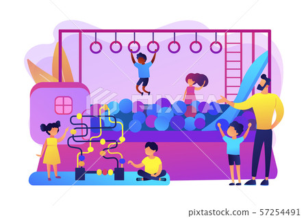 Playroom for kids concept vector illustration 57254491