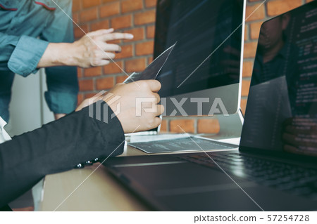 Professional development programmer cooperating 57254728