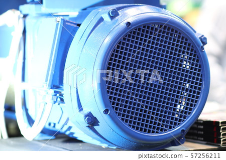 industrial motor , focus at machine guard 57256211