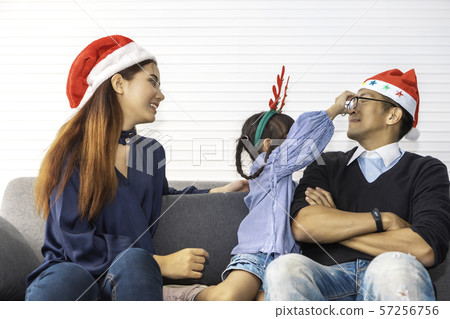 Parent and daughter laugh and smiling.Happy family Parent and daughter laugh and smiling.Happy family 57256756