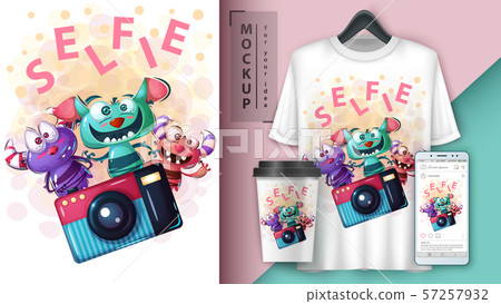 Selfie monster - mockup for your idea 57257932