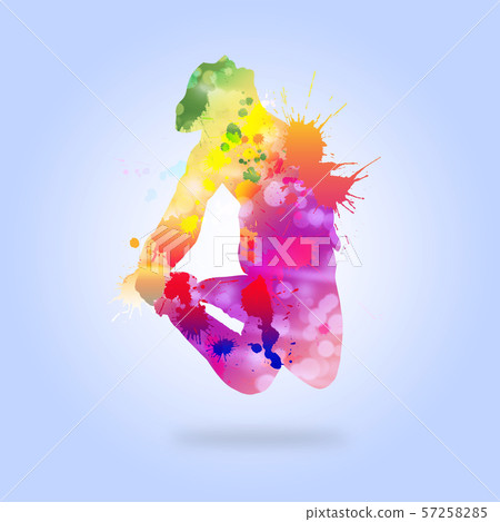 Abstract dancer 57258285