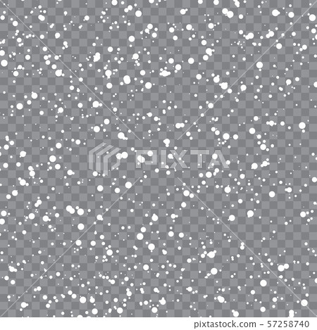 Seamless pattern with falling snow or... - Stock Illustration [57258740 ...