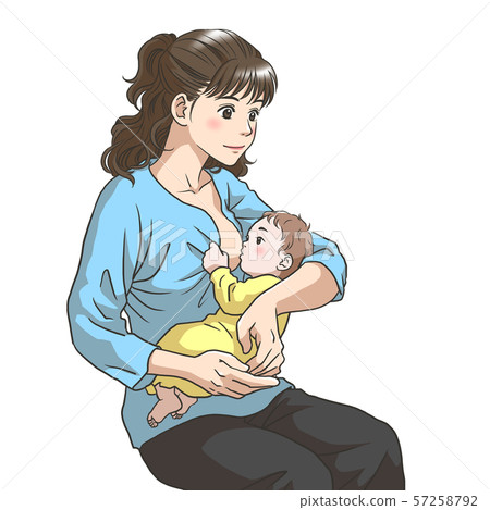 Breastfeeding young mother 57258792