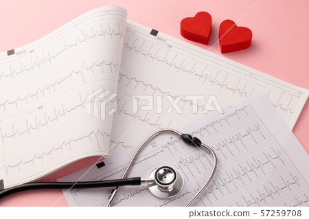 ECG medical image ECG medical image 57259708