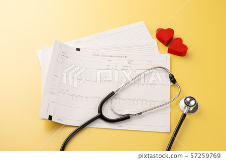 ECG medical image ECG medical image 57259769