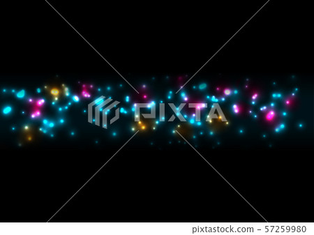 Colorful glowing bokeh particles abstract Colorful glowing bokeh particles abstract 57259980