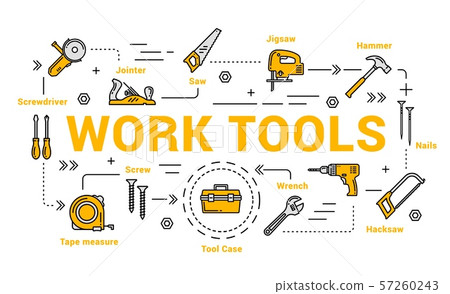 Carpentry and woodwork tools, DIY toolkit Carpentry and woodwork tools, DIY toolkit 57260243