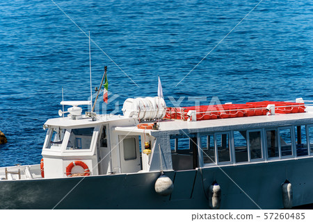 White Ferry Boat - Cinque Terre - Liguria Italy 57260485