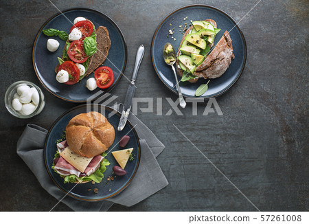 Breakfast sandwiches 57261008