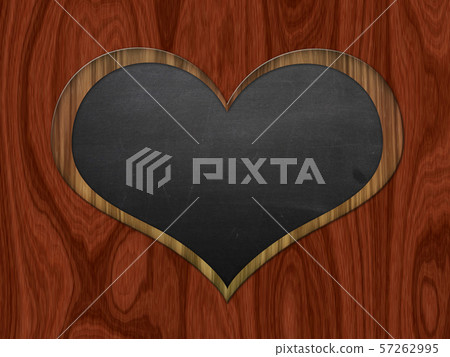 Heart shaped chalkboard 57262995