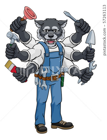 Wolf Multitasking Handyman Holding Tools Wolf Multitasking Handyman Holding Tools 57263113