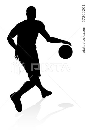 Basketballl player silhouette 57263201