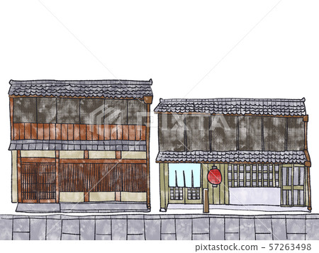 Small restaurant watercolor material Small restaurant watercolor material 57263498