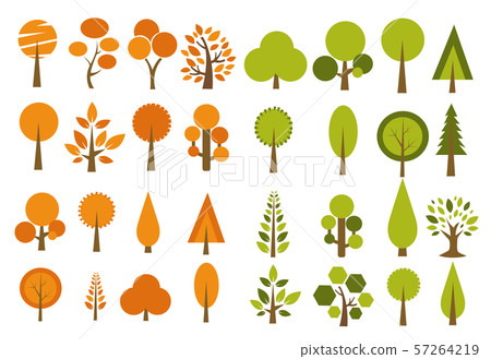 Trees Icon vector illustration Trees Icon vector illustration 57264219