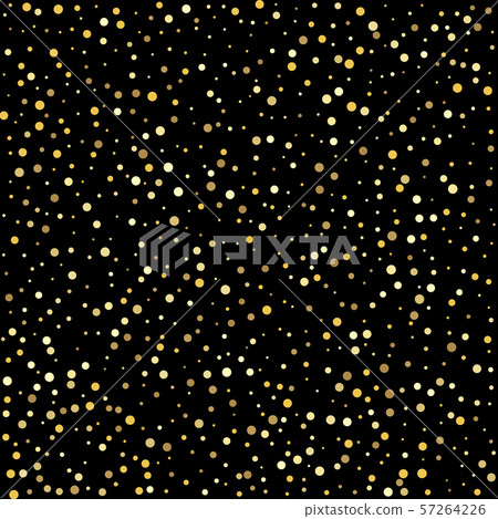 Confetti cover from gold dots. Shiny background. 57264226