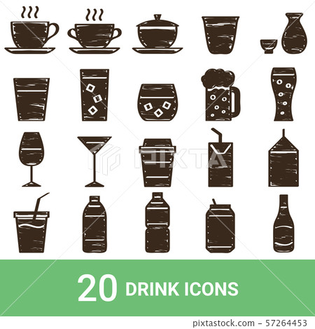 Product icon Drink handwritten 20 sets 57264453