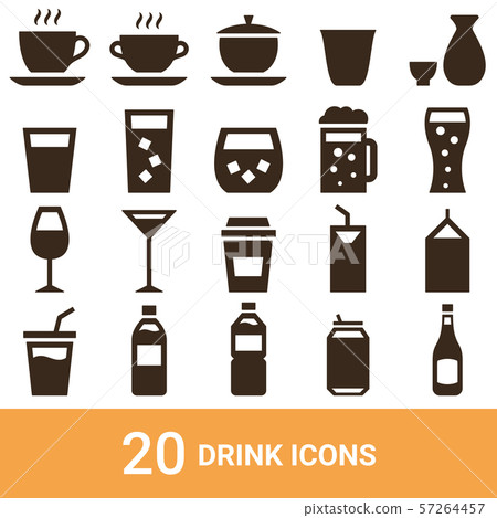 Product icon Drink silhouette 20 sets Product icon Drink silhouette 20 sets 57264457