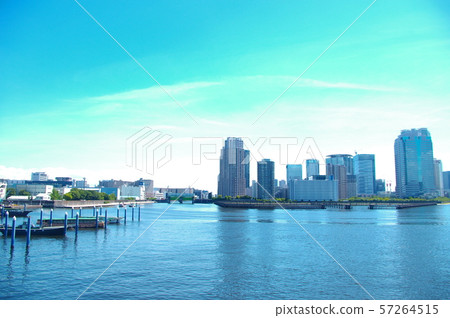 A view of the high-rise buildings seen from Aioi Bridge 57264515