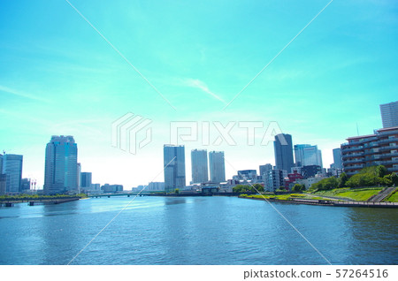 A view of the high-rise buildings seen from Aioi Bridge 57264516