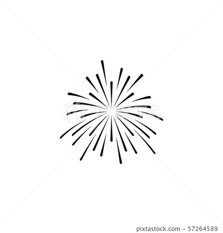 fire work icon Vector Illustration design Logo 57264589