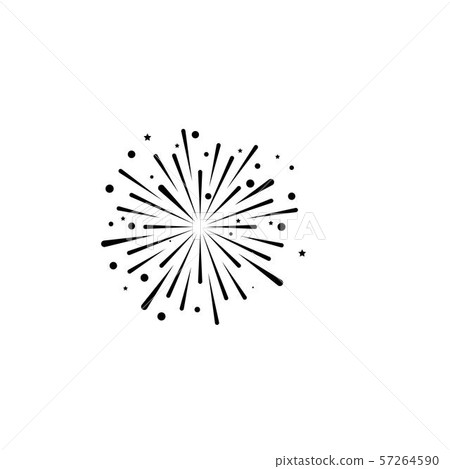 fire work icon Vector Illustration design Logo 57264590