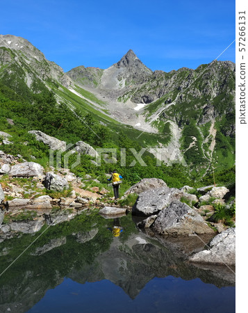 Tengu pond and Yagatake volcano 57266131