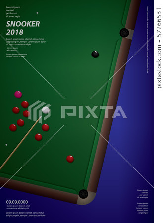 Snooker Championship Poster Design Template Vector Illustration Snooker Championship Poster Design Template Vector Illustration 57266531