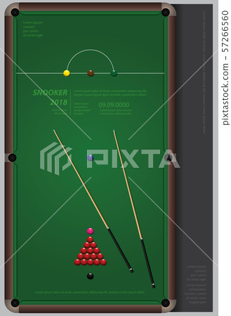 Snooker Championship Poster Design Template Vector Illustration Snooker Championship Poster Design Template Vector Illustration 57266560