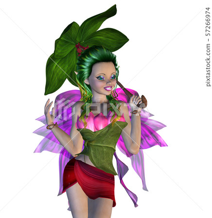 3D Floral Fairy 57266974