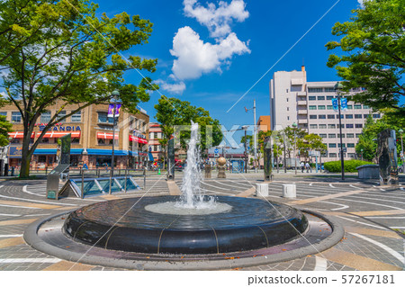 Yokohama scenery From the opening square to the direction of the large pier in summer Yokohama scenery From the opening square to the direction of the large pier in summer 57267181