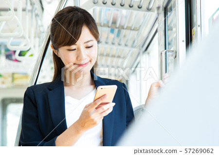 Commuter Female Train Station Business Woman Photography Cooperation: Keio Electric Railway Co., Ltd. 57269062