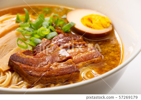 Soy Sauce Ramen Boiled Pork Char Siu Boiled Stock Photo