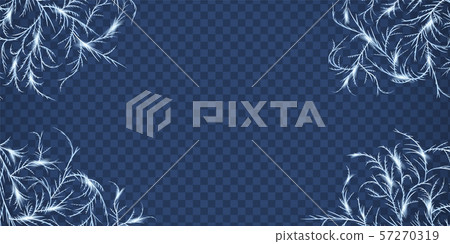 Frost crystals patterns for framing and cornering Frost crystals patterns for framing and cornering 57270319