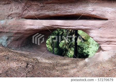 Devilish rocks - bizarre rock formation, Poland 57270679