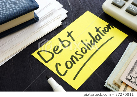 Debt Consolidation concept. Debt Consolidation concept. 57270811