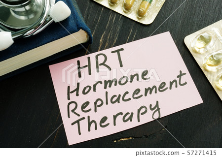 Hormone replacement therapy HRT sign 57271415