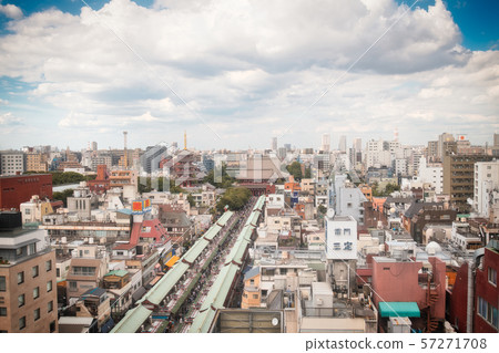 淺草淺草旅遊文化中心(東京都台東區)的城市景觀 淺草淺草旅遊文化中心(東京都台東區)的城市景觀 57271708