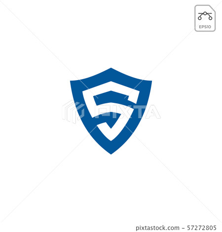 Shield Secure Safe with Initial S logo design - Stock Illustration ...