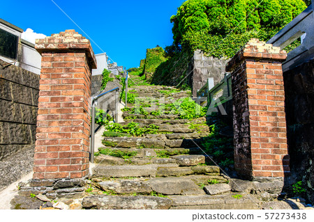 Tokai Sea Stone Village Landscape, Nodomo Cemetery (Fr. De Lo Tomb) Nagasaki Sunset Road [Togaicho, Nagasaki City] 57273438